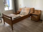 Seniorenbed met verstelbare lattenbodem, 90 cm, Eenpersoons, Bruin, Ophalen of Verzenden