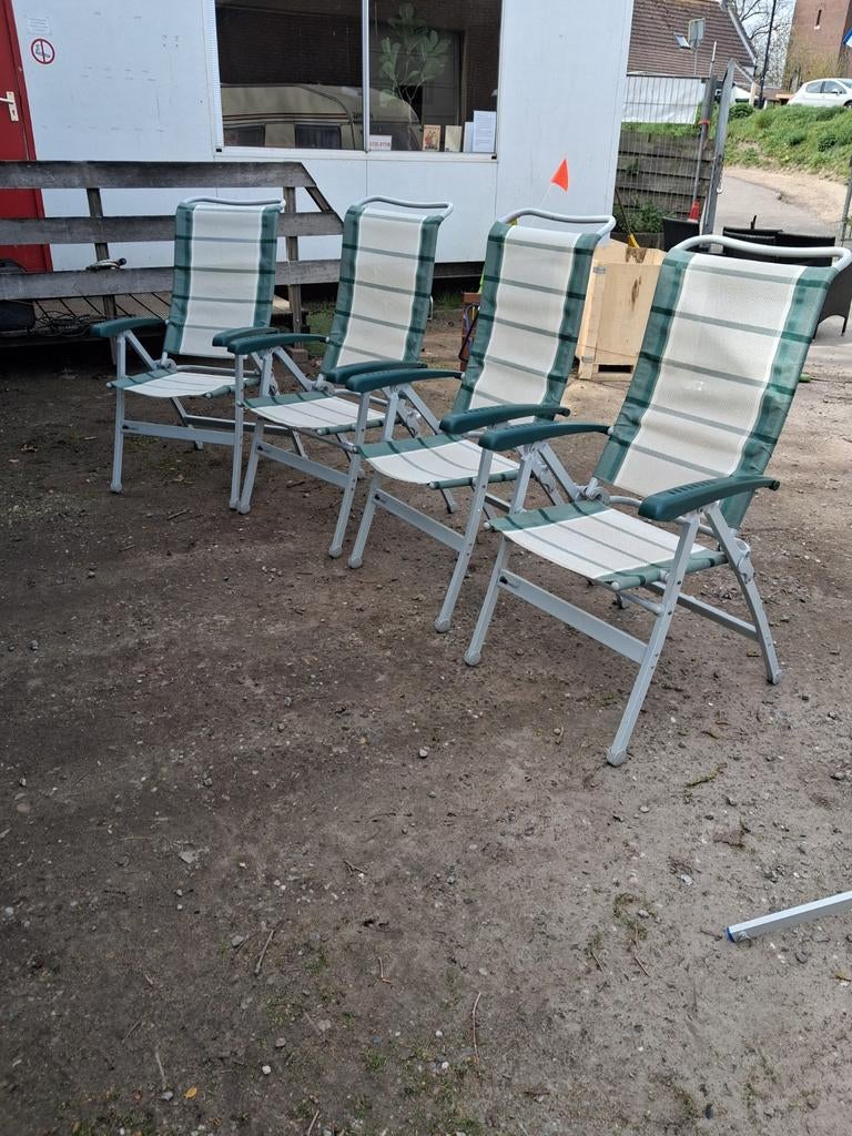 Dukdalf campingstoelen, 4 stuks, Ophalen
