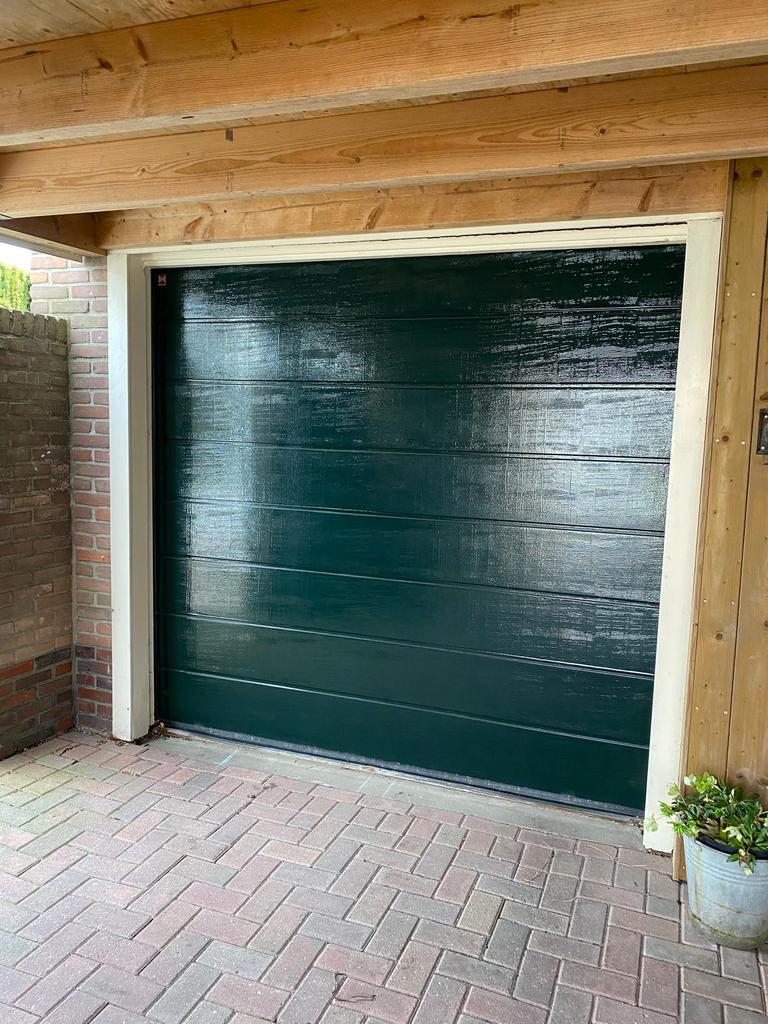 Hörmann geisoleerde elektrische garagedeur, Ophalen, Kunststof, Garagedeur, Zo goed als nieuw