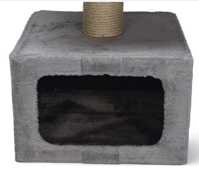 Beeztees Dora - Katten Krabpaal - Grijs - 38x38x91 cm, Ophalen of Verzenden, Nieuw, Krabpaal