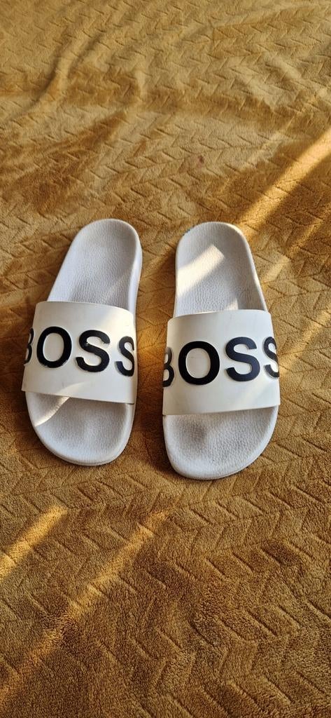 Originele Boss slippers 41, Kleding | Heren, Badmode en Zwemkleding, Ophalen, Overige maten, Zwart