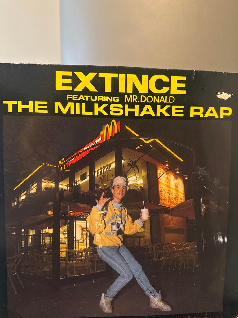 Extince featuring Mr. Donald - The Milkshake Rap (Plaat), Ophalen, Gebruikt, 12 inch, Overige genres