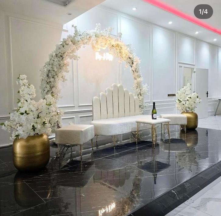 Bloemenboog XXL 3 meter - Perfect voor feesten en evenemente, Hobby en Vrije tijd, Feestartikelen, Nieuw, Versiering, Geboorte of Huwelijk