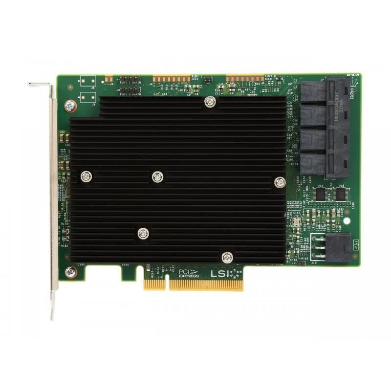 LSI (Broadcom) 9300-16I 12Gbs SAS/SATA HBA controller, Computers en Software, Ophalen of Verzenden, Zo goed als nieuw, Intern