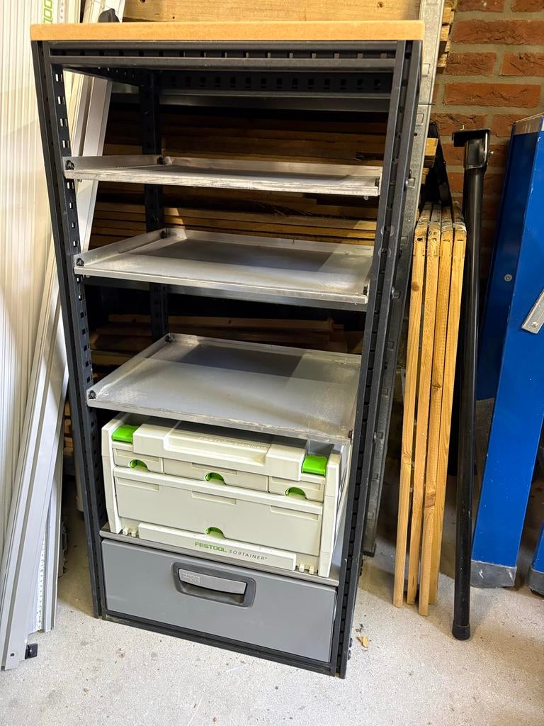 Bedrijfswagenkast stelling met lade modul system, Ophalen