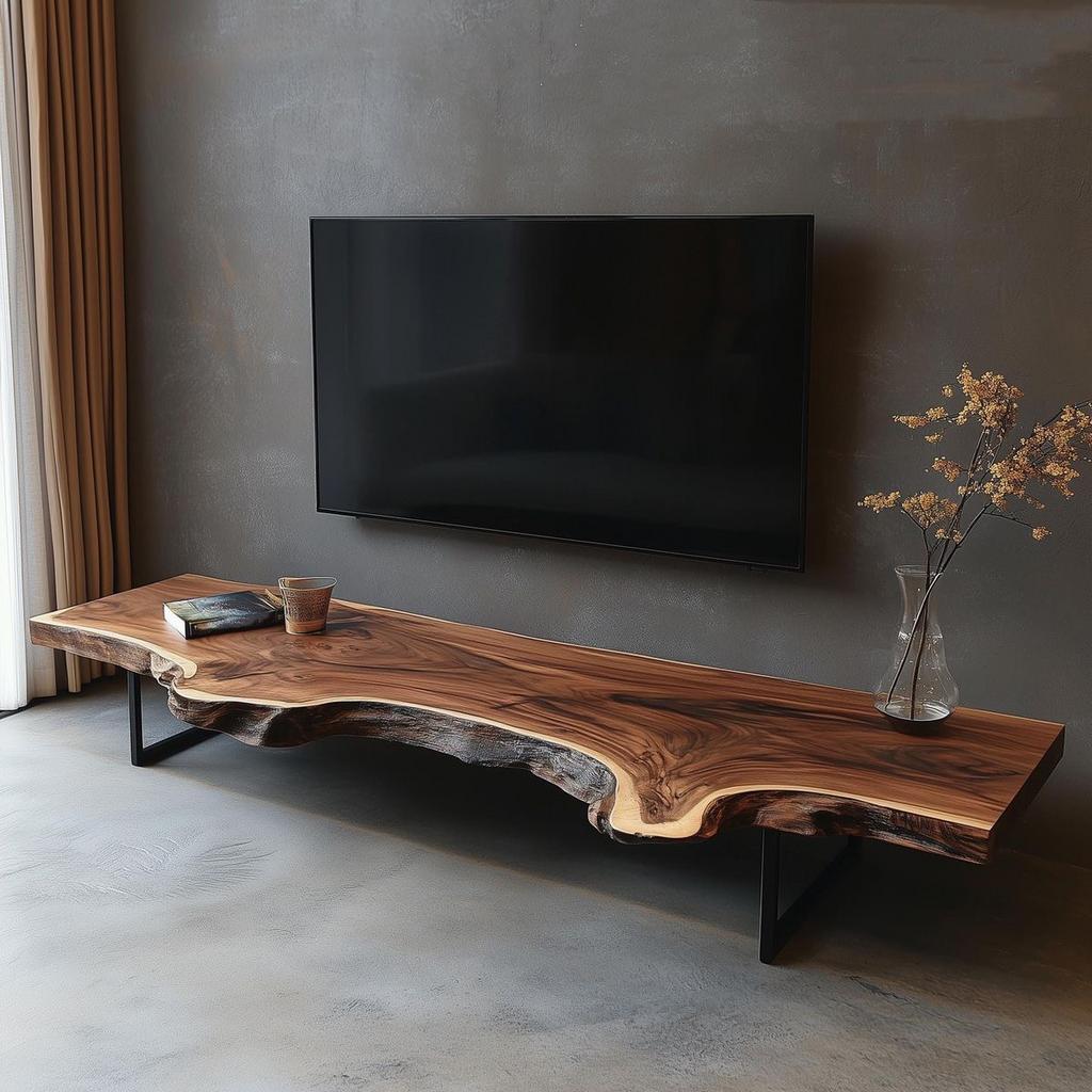 Country style boomstamplank als wandplank of vensterbank, Ophalen, Nieuw