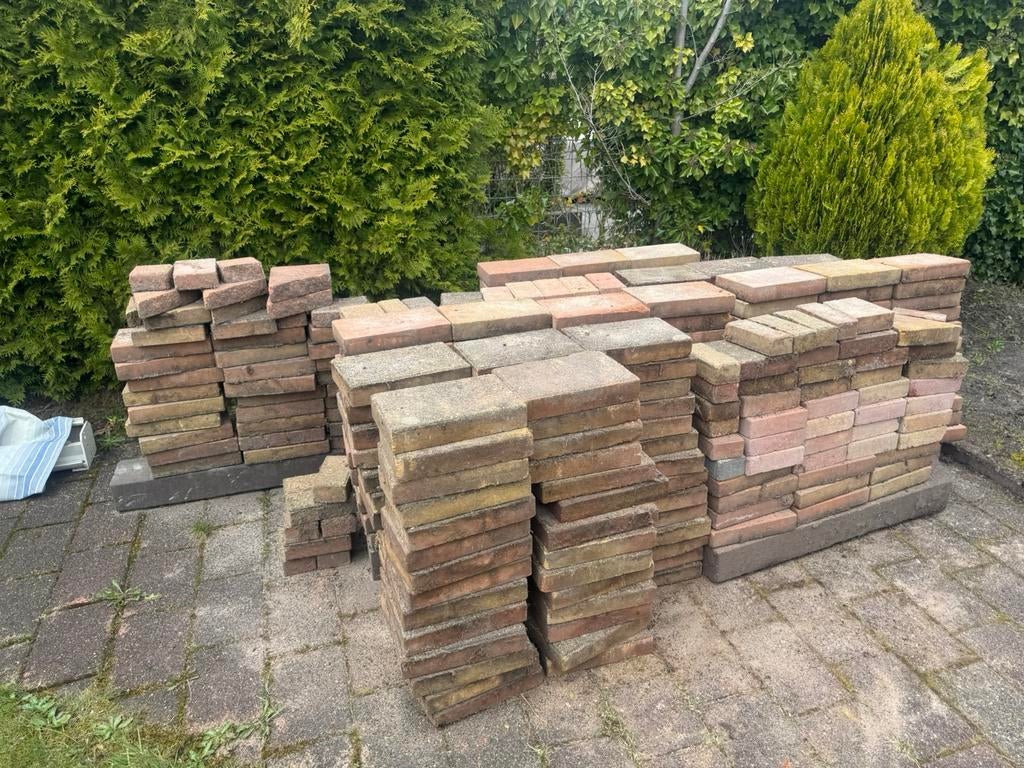 Gratis tegels, Ophalen, Gebruikt, 10 m² of meer, Terrastegels