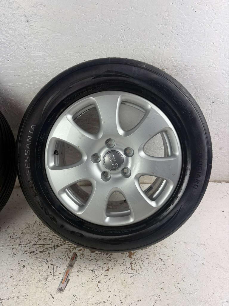 Originele Audi Q7 touareg Cayenne velgen 18" 5x130 zomerset, Niet ingevuld, 18 inch, Gebruikt, 255 mm