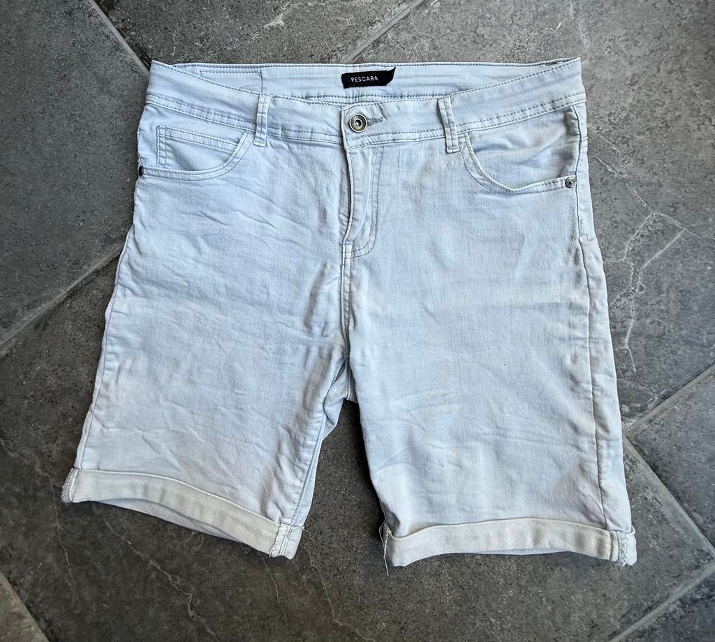 Pescara korte broek, Kleding | Dames, Broeken en Pantalons, Kort, Blauw, Maat 42/44 (L), Ophalen of Verzenden