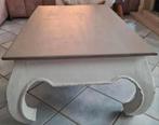 Massief houten salontafel/opiumtafel, Ophalen, 100 tot 150 cm, 50 tot 100 cm, Zo goed als nieuw
