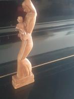 houtsnijwerk beeldje Maria met Kind gesigneerd 1958  Delien, Antiek en Kunst, Ophalen