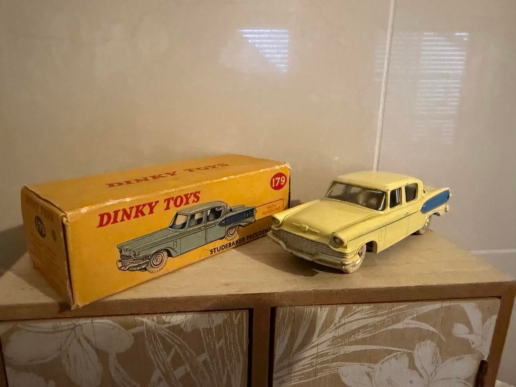 Dinky Toys Studebaker President met originele doos, C, Dinky Toys, Ophalen of Verzenden, Zo goed als nieuw