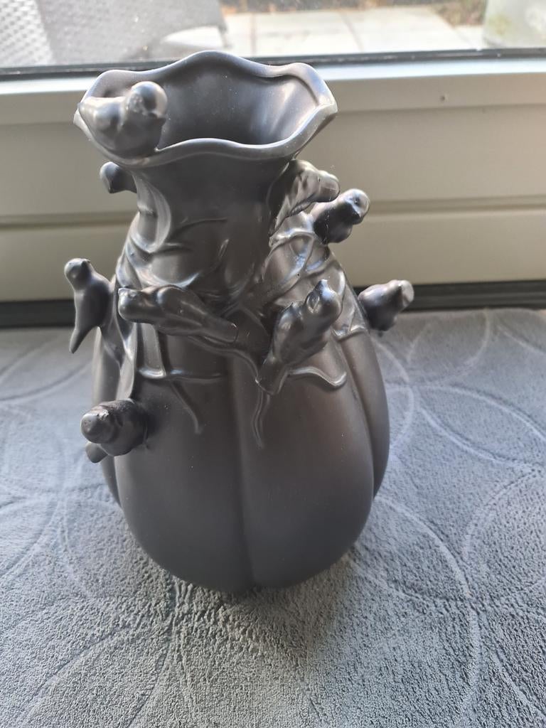 Design vaas, Huis en Inrichting, Overige kleuren, Ophalen of Verzenden, Minder dan 50 cm, Glas