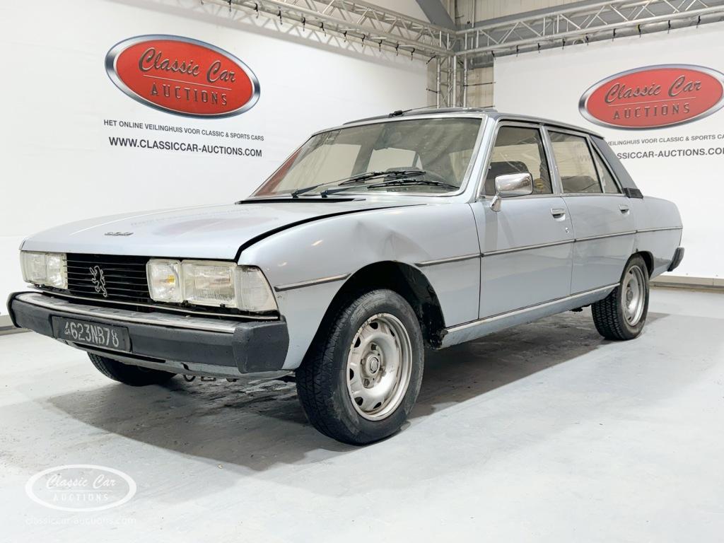 Peugeot 604   - ONLINE AUCTION, Auto's, Automaat, Bedrijf, Zilver of Grijs, Peugeot