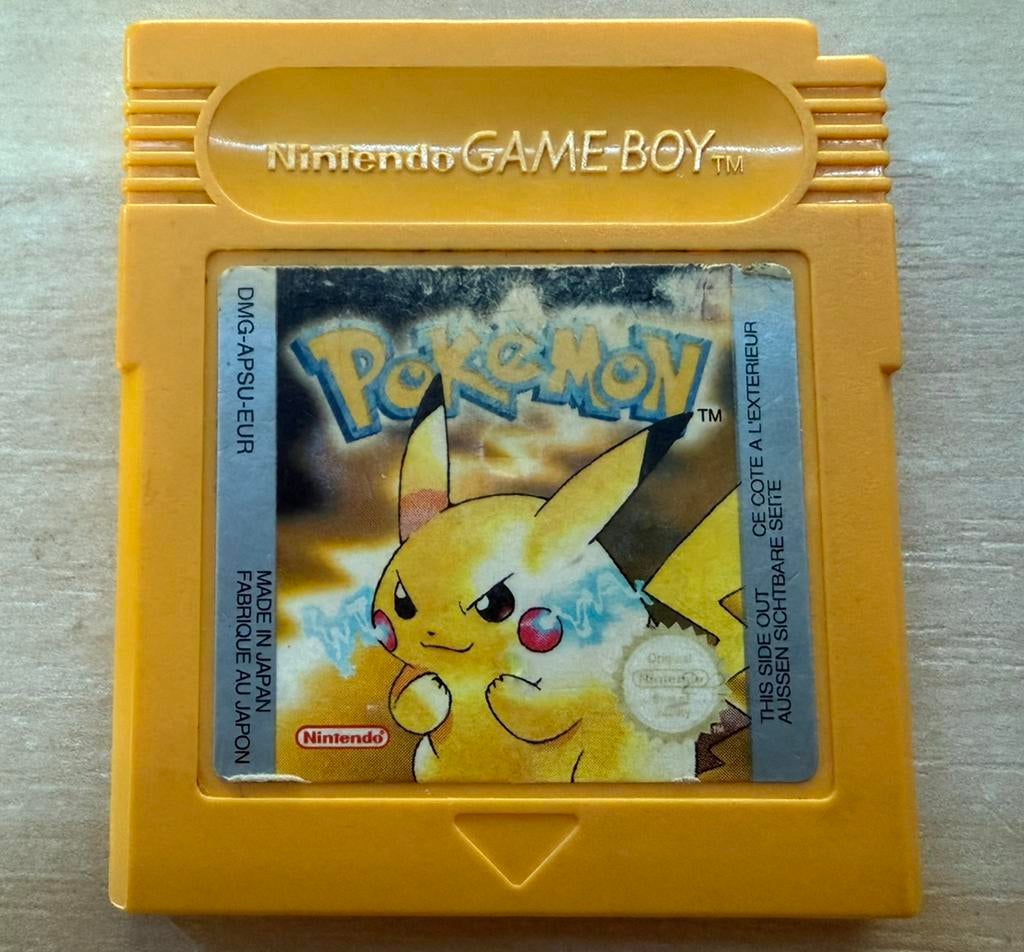 Pokémon Yellow (Pikachu Edition) GameBoy – Origineel – Werkt, Avontuur en Actie, 1 speler, Ophalen of Verzenden, Zo goed als nieuw