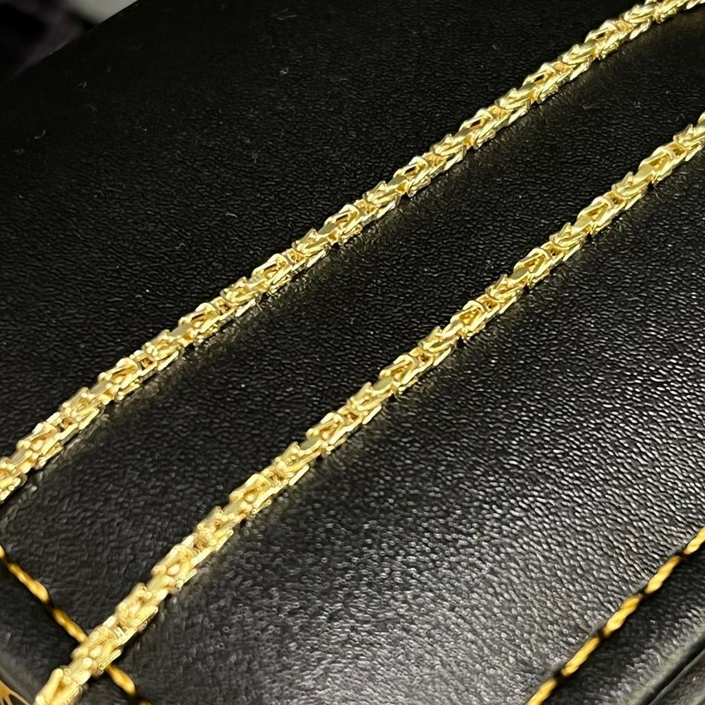 14k gouden koningsketting prachtig schakel, Ophalen of Verzenden, Nieuw, Goud