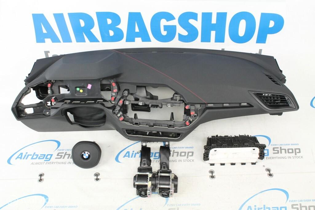 Airbag set Dashboard M rode stiksels BMW 1 serie F40, Gebruikt, Ophalen of Verzenden