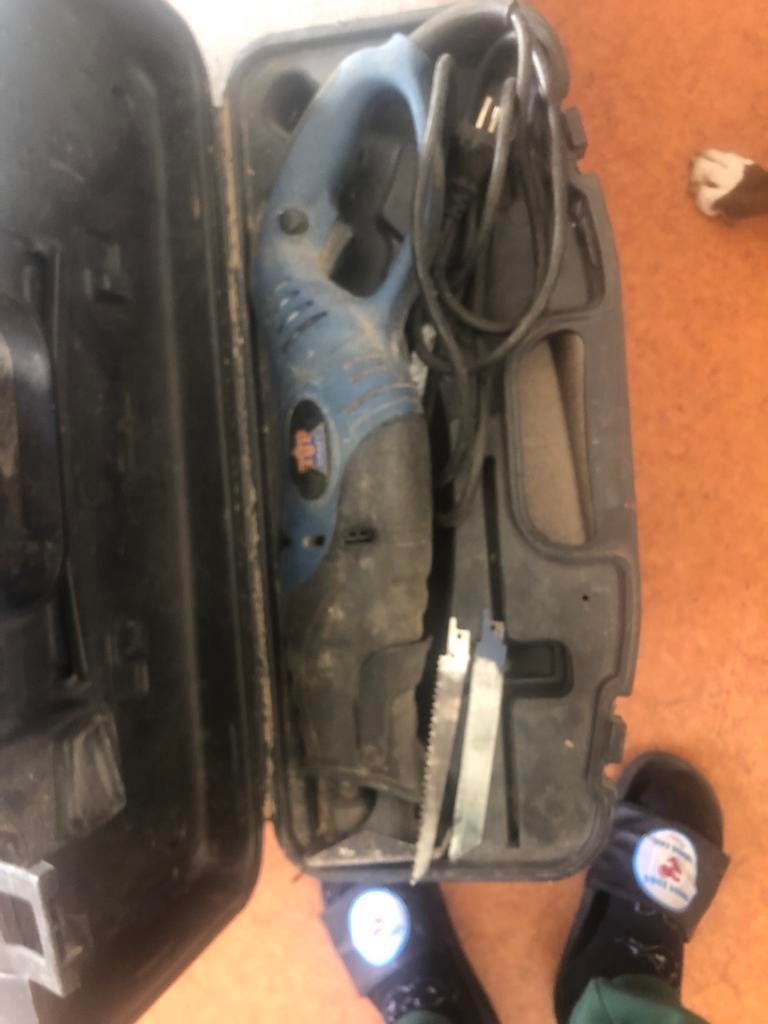 Topcraft recipozaag, Doe-het-zelf en Verbouw, Gereedschap | Zaagmachines, Ophalen, Gebruikt, Reciprozaag