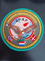 Patch F-16 OEF EPAF Denemarken Nederland Noorweg, Ophalen of Verzenden, Nieuw, Patch, Badge of Embleem