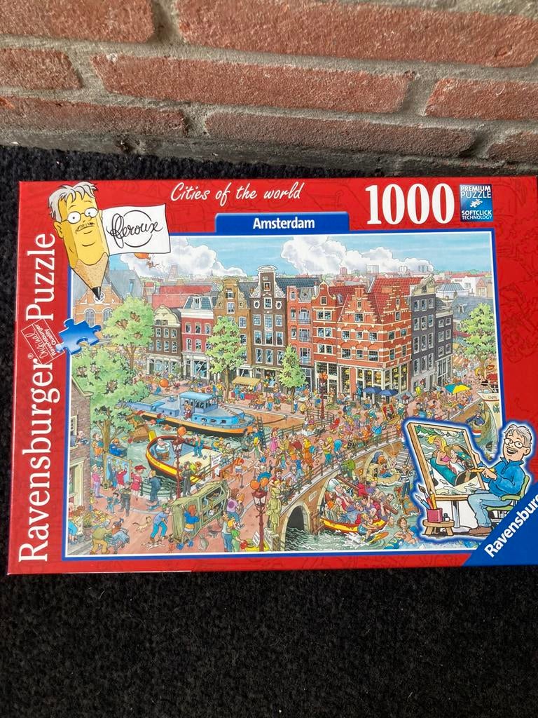Puzzel ravensburger Amsterdam 1000 st. RUILEN, Hobby en Vrije tijd, Ophalen, 500 t/m 1500 stukjes, Zo goed als nieuw