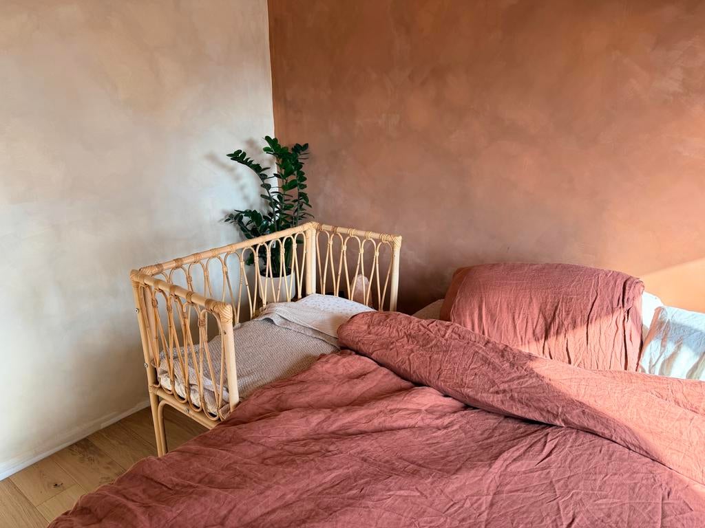 Mooie rotan cosleeper/wieg met matrasje (40x80), Kinderen en Baby's, Babywiegjes en Ledikanten, Ophalen, Zo goed als nieuw, Wieg