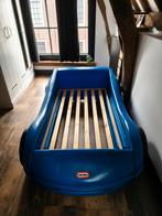 Little Tikes Raceauto Bed - Blauw Kinderbed, Ophalen, Gebruikt, 70 tot 85 cm, Lattenbodem