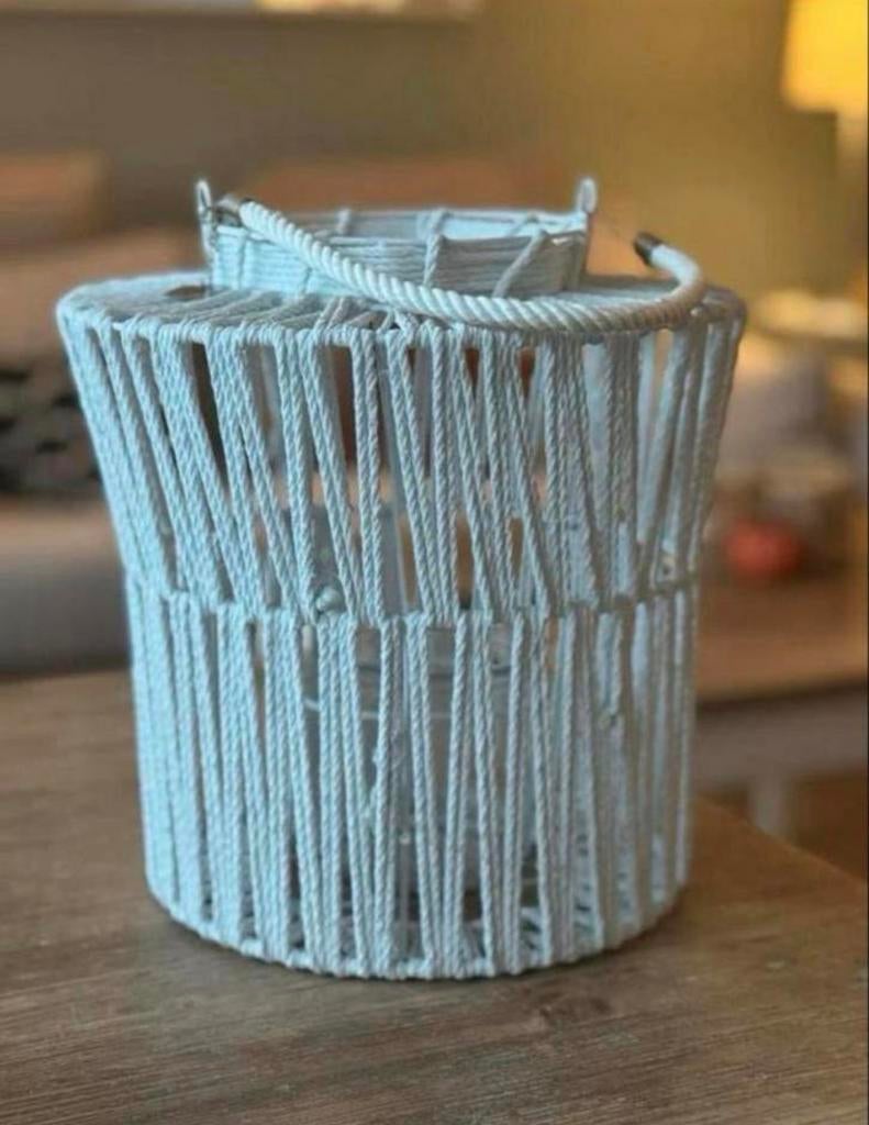 Zomerse lantaarn van Riviera Maison, Ophalen of Verzenden, Wit, Textiel, Landelijk