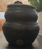 Zwarte Brynxz plantenpot, Tuin en Terras, Bloempotten, Rond, Ophalen of Verzenden, Zo goed als nieuw, Aardewerk