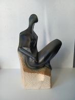 Abstract, kubistisch beeld van een vrouw - Zwart/groen, Ophalen of Verzenden