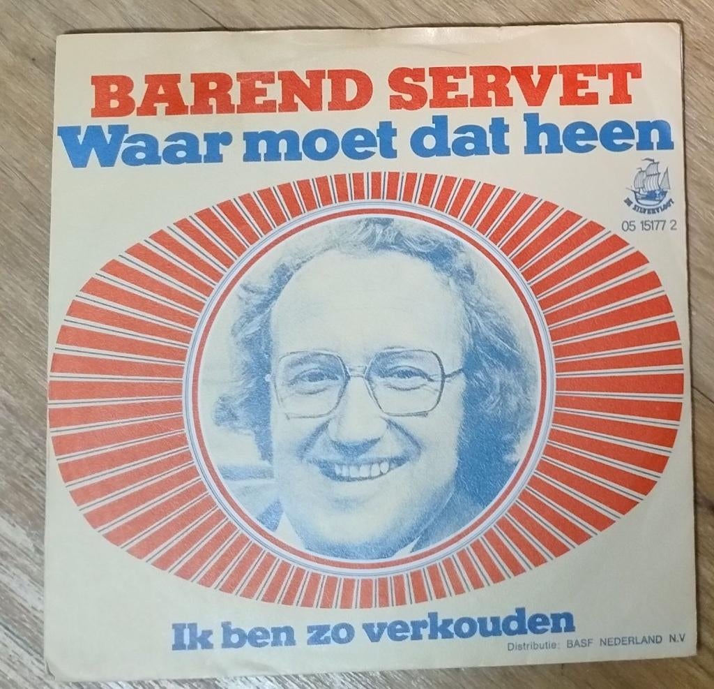 Barend Servet / IJF Blokker single   WAAR MOET DAT HEEN, 7 inch, Single, Ophalen of Verzenden, Zo goed als nieuw