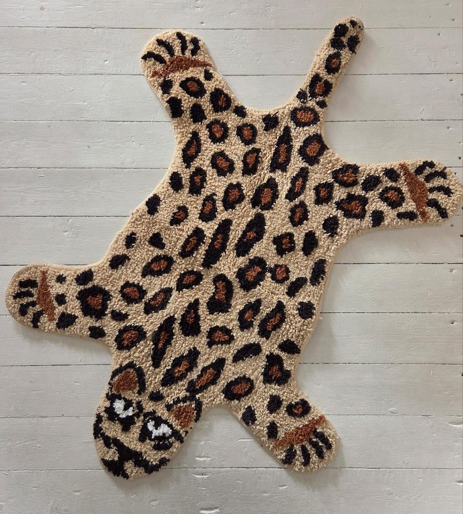 Vloerkleedje luipaardprint, Ophalen of Verzenden, Zo goed als nieuw, Kleed of Kussen