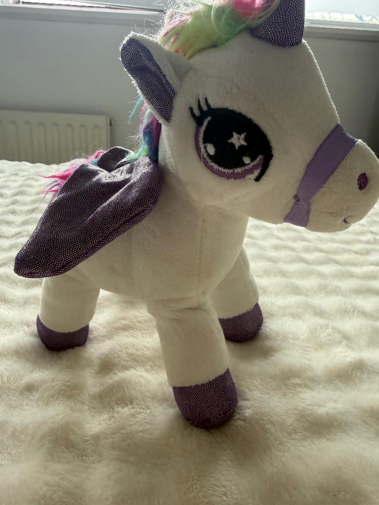 Paarse eenhoorn  knuffel, Ophalen, Zo goed als nieuw, Overige typen