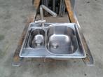 rvs wasbak met kraan, spoelbak, wastafel, Ophalen, Gebruikt, 50 tot 100 cm, Minder dan 100 cm