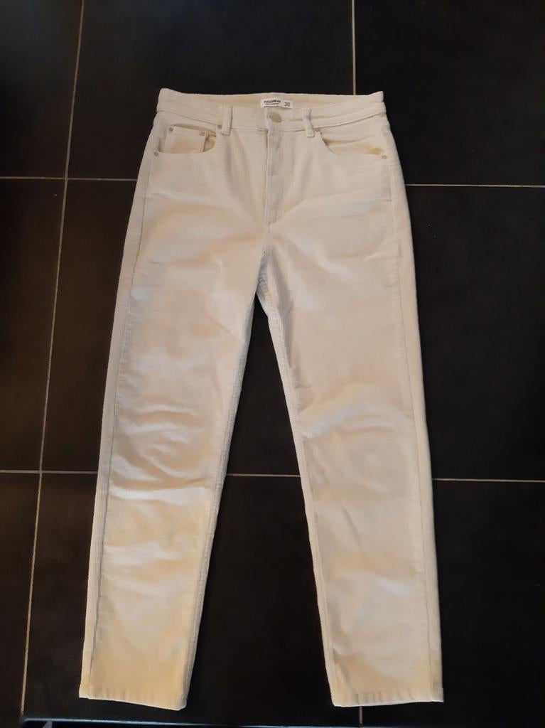 NIEUWE Broek van Babyrib in Ecru, Kleding | Dames, Maat 38/40 (M), Beige, Nieuw, Ophalen of Verzenden