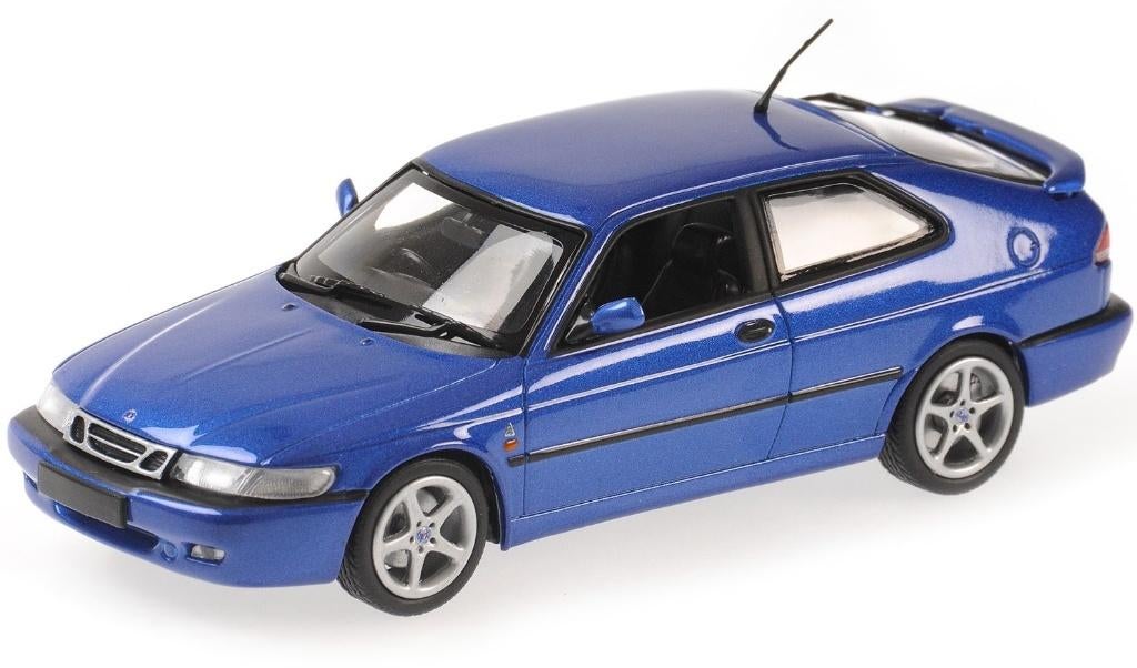Maxichamps SAAB 9-3 Viggen blauw met. 1:43 splinternieuw., Hobby en Vrije tijd, Modelauto's | 1:43, Ophalen of Verzenden, Nieuw