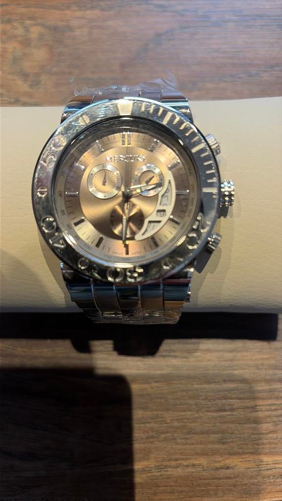 Mercury Horloge, Sieraden, Tassen en Uiterlijk, Horloges | Heren, Overige merken, Staal, Staal, Polshorloge