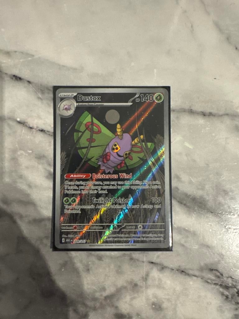 Dustox Pokémon kaart, Ophalen of Verzenden, Nieuw, Losse kaart, Foil