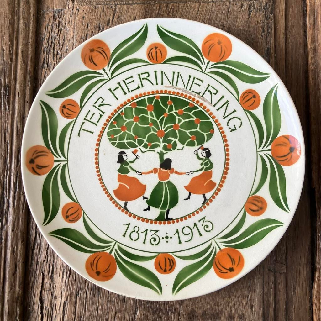 Antiek Herdenkingsbord 1813-1913 Oranje Boven, Ophalen of Verzenden