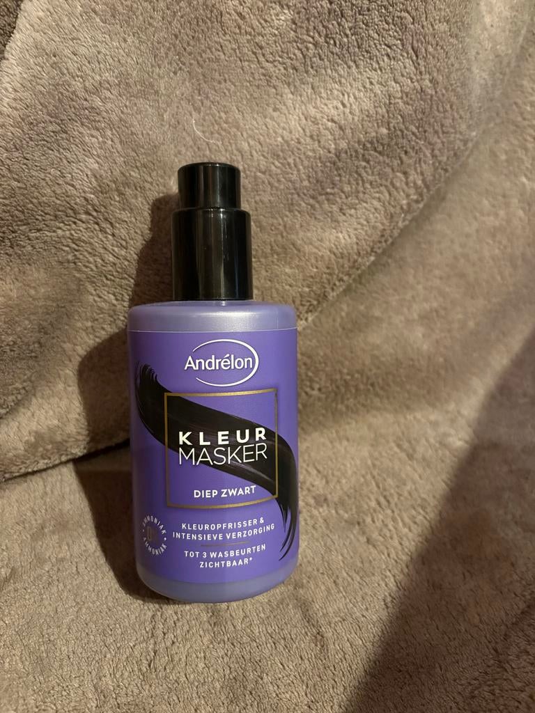 Andrélon Kleur Masker Diep Zwart - Nieuw, Ophalen of Verzenden, Nieuw, Haarverzorger of -hersteller