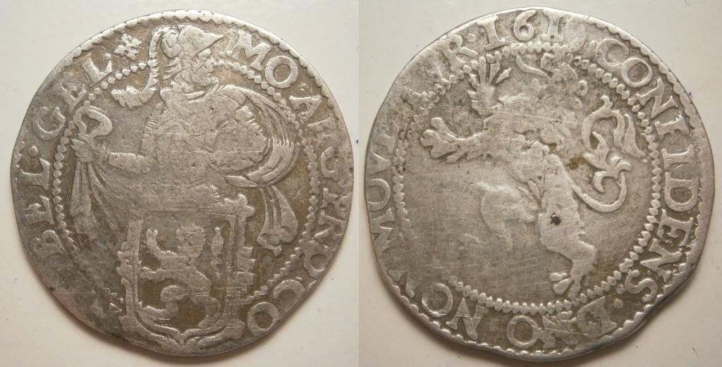 Gelderland 1/2 Leeuwendaalder Zilver 1610 - ZF- / RR /, Postzegels en Munten, Munten | Nederland, Vóór koninkrijk, Zilver, Ophalen of Verzenden
