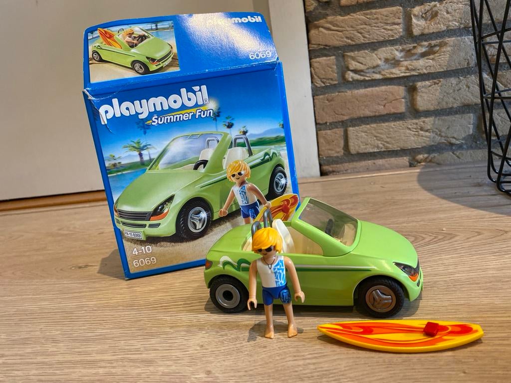 Playmobil Summer Fun 6069 met auto en surfer, Ophalen, Gebruikt, Complete set