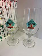Tank 7 bierglazen set van 2 glazen, Ophalen of Verzenden, Nieuw, Glas of Glazen, Overige merken