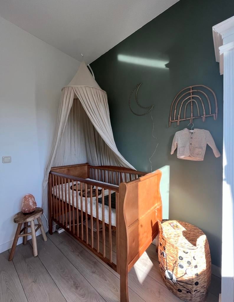 Jollein Klamboe Nougat met in hoogte verstelbare stok, Ophalen, Zo goed als nieuw, Klamboe