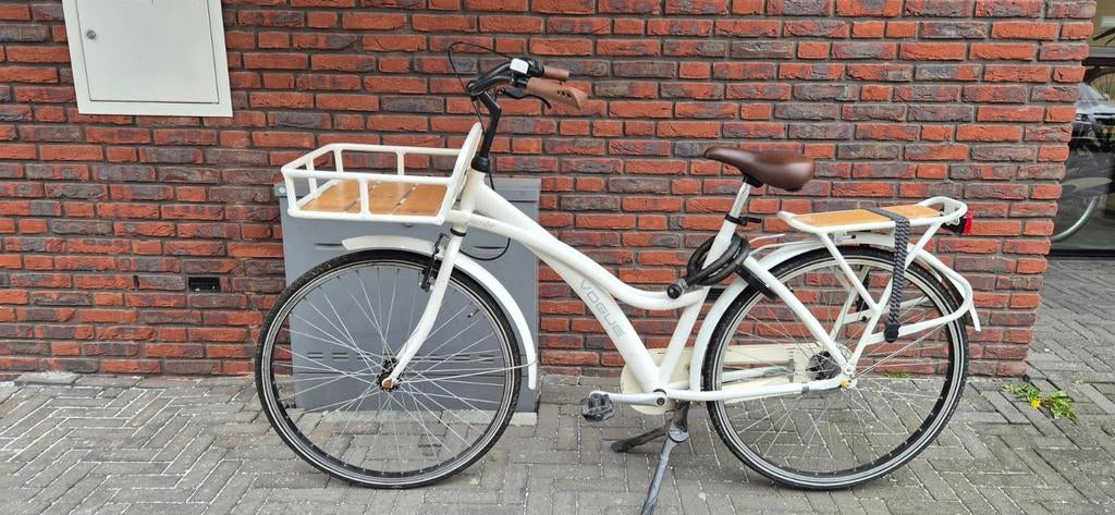Vogue Jumbo Damesfiets - Crème, 3 versnellingen, 50cm, Fietsen en Brommers, Fietsen | Dames | Damesfietsen, Overige merken, Terugtraprem