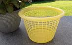 Partij Retro: Sunil Gele Wasmand, Stoofjes, Kapstok, rieten, Ophalen, Zo goed als nieuw, Rond, Overige materialen