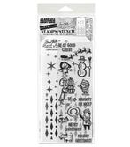 Stampers Anonymous Tim Holtz Stamps + Stencil Set #186, Verzenden, Nieuw, Clearstamp