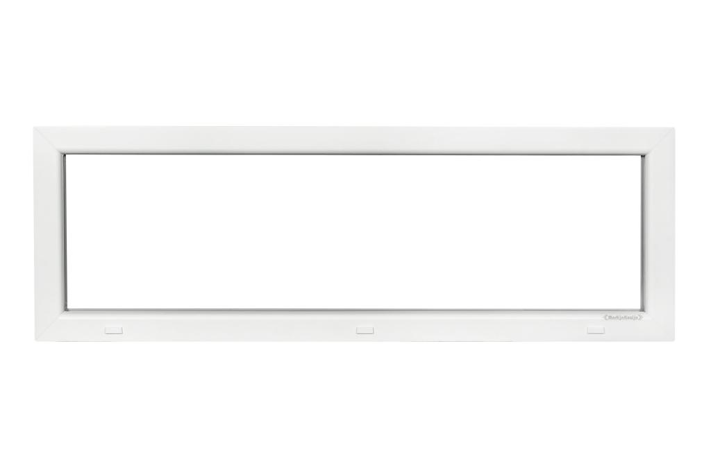 Kunststof Kozijn Vast  B150 H50cm Wit, Doe-het-zelf en Verbouw, Kozijnen en Schuifpuien, Nieuw, Raamkozijn, Kunststof, Inclusief glas