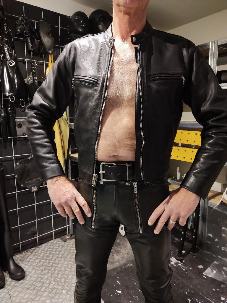 Vanson  Comet zwart leren jasje, maat EU48, Motoren, Kleding | Motorkleding, Overige merken, Heren, Jas | leer, Ophalen of Verzenden