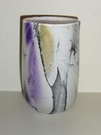 vaas wit opaal met kleurvakken - RICHARTZ Art Collection, Antiek en Kunst, Ophalen of Verzenden