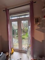 Blush Roze Velours Gordijnen met Embrasses (140x125), Ophalen, Overige kleuren, 200 cm of meer, 50 tot 100 cm